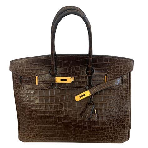 hermes bags price kelly bag crocodile brown 281|hermes crocodile bag.